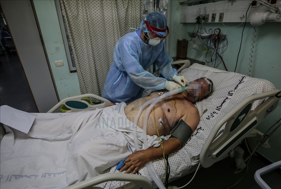 Gazze'de sağlık çalışanlarının Kovid-19'a karşı zorlu mücadelesi