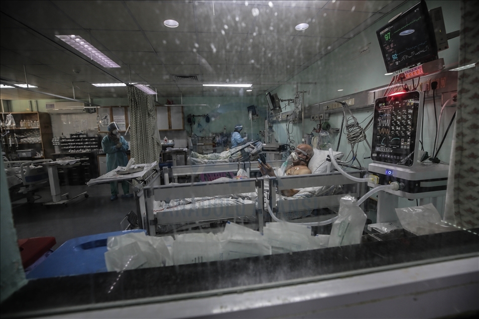 Gazze'de sağlık çalışanlarının Kovid-19'a karşı zorlu mücadelesi