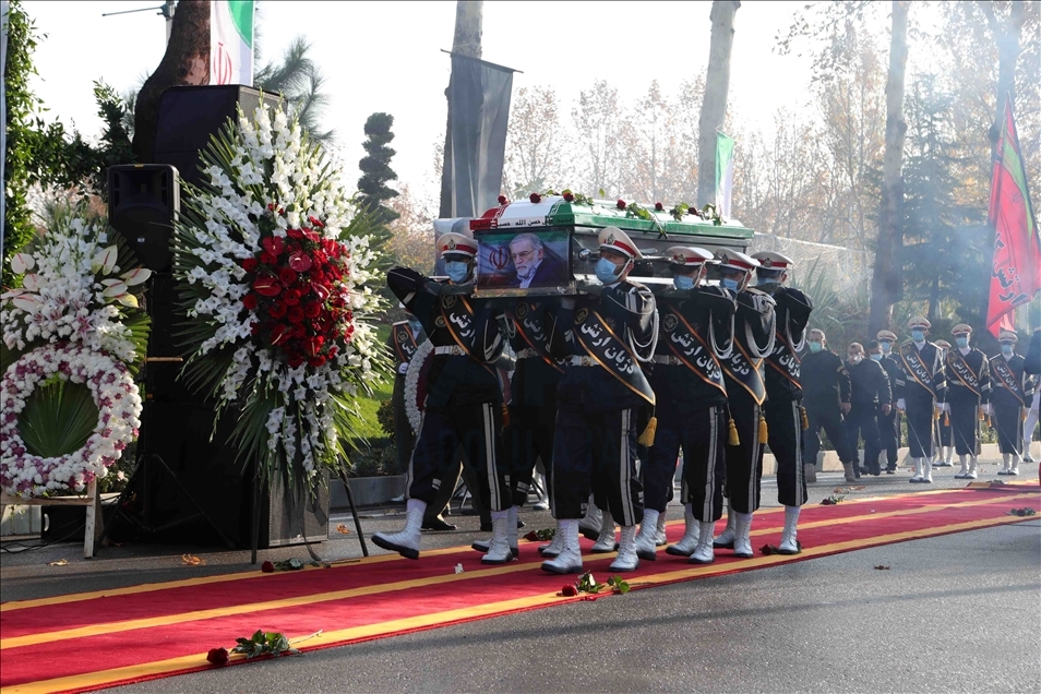 Pemakaman ilmuan nuklir Iran Mohsen Fakhrizadeh Mahabadi