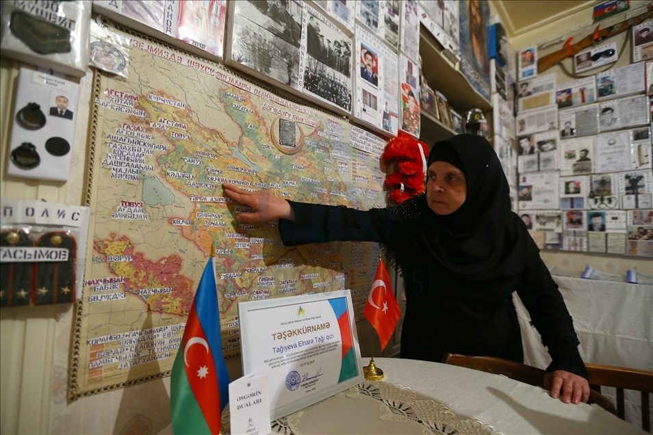 Жительница Гянджи создала Музей героев Карабаха