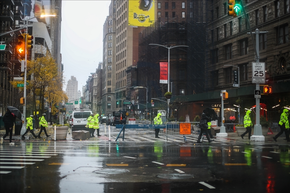 New York'ta yağmur