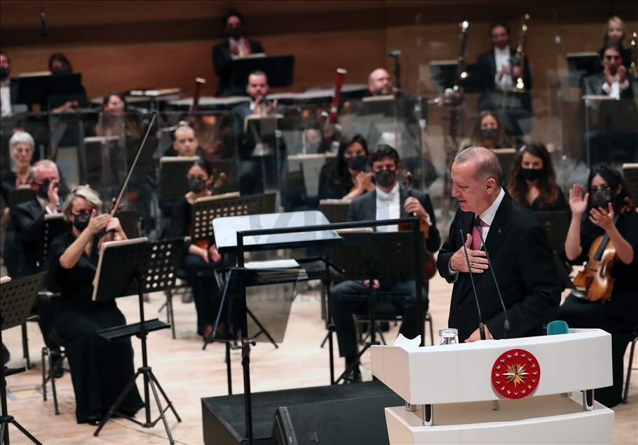 Erdogan na otvaranju zgrade Predsjedničkog simfonijskog orkestra