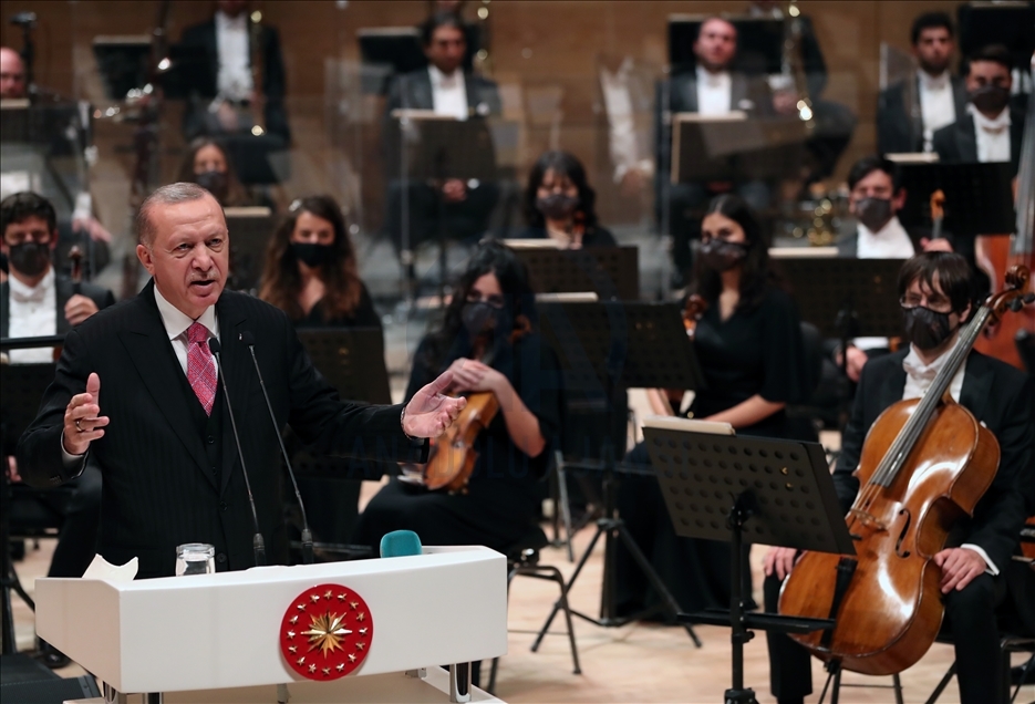 Erdogan na otvaranju zgrade Predsjedničkog simfonijskog orkestra
