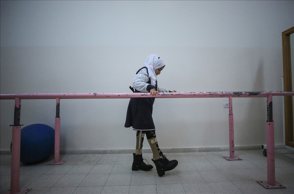 Gazze'deki protez merkezi Filistinlilere umut oluyor