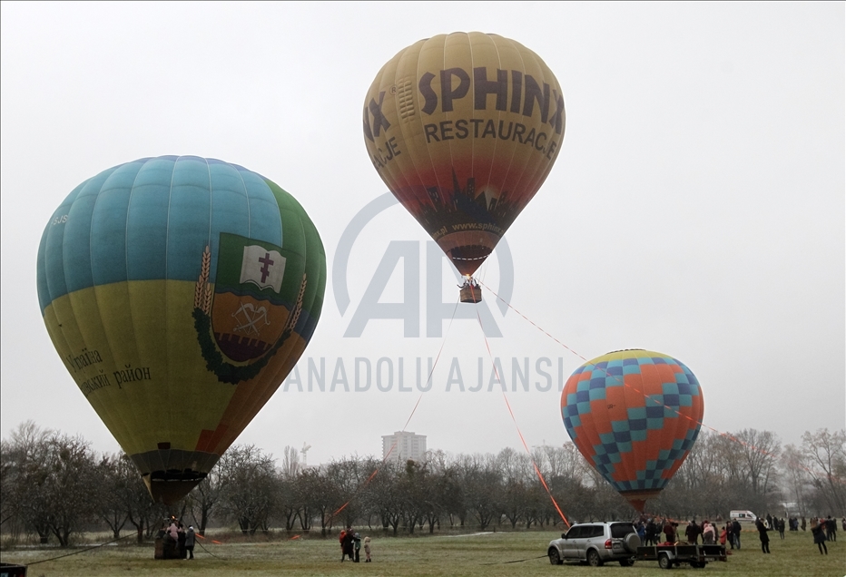 Festival balon udara "Mongolfieria" di Kiev
