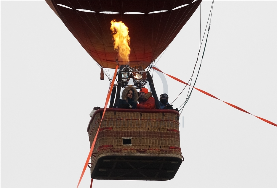 Festival balon udara "Mongolfieria" di Kiev