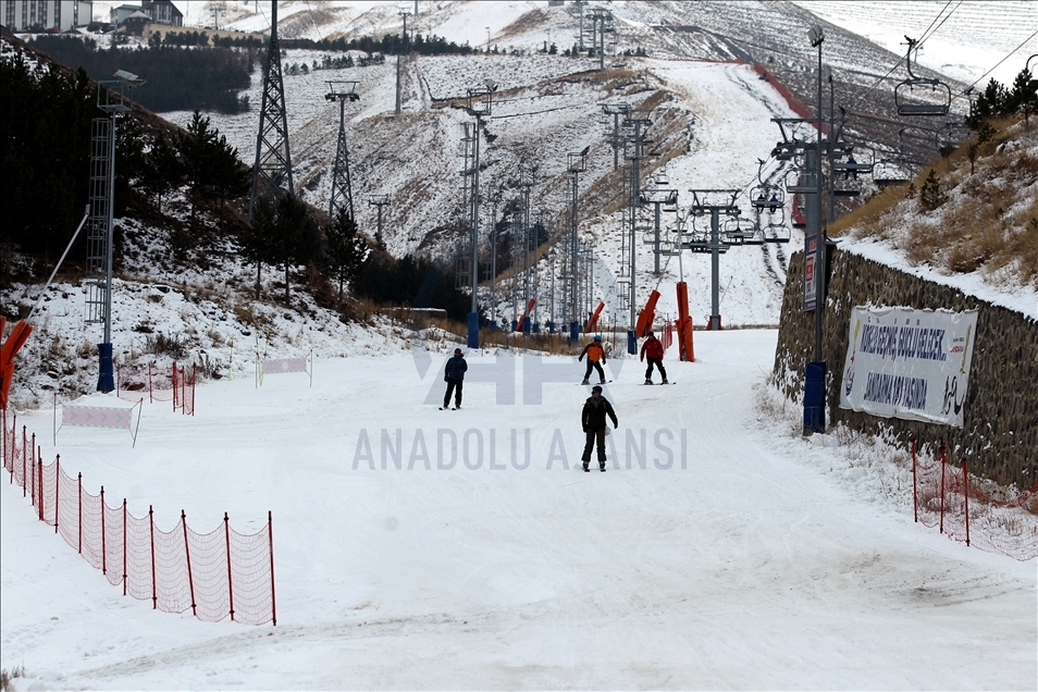 آغاز فعالیت پیست‌های اسکی در آناتولی شرقی ترکیه