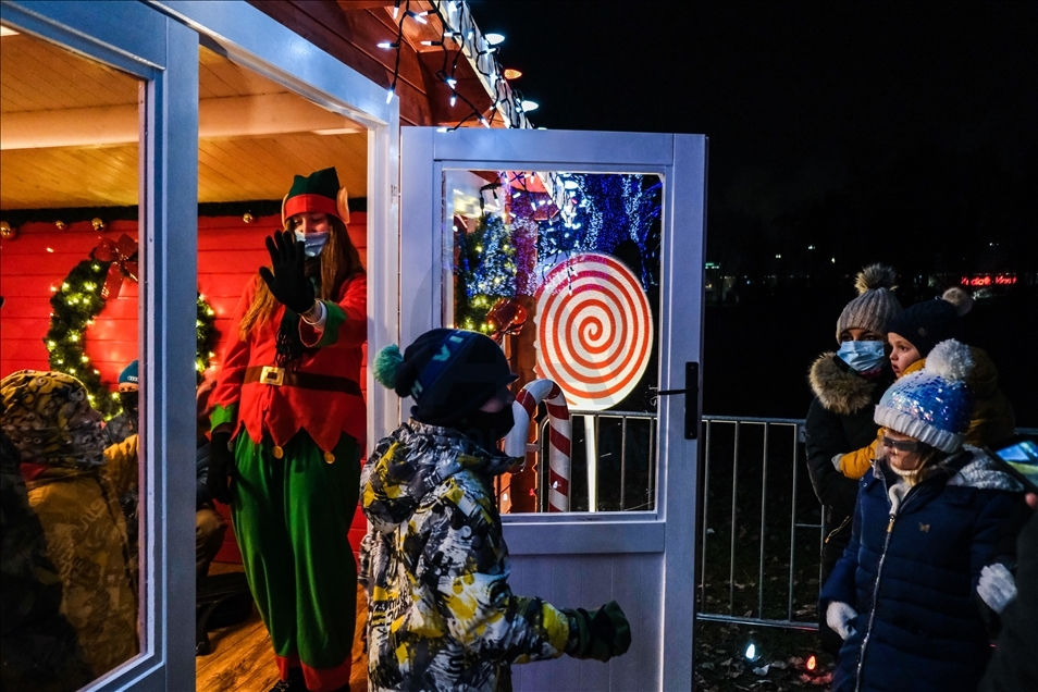 Alice in the Wonderland light show in Krakow