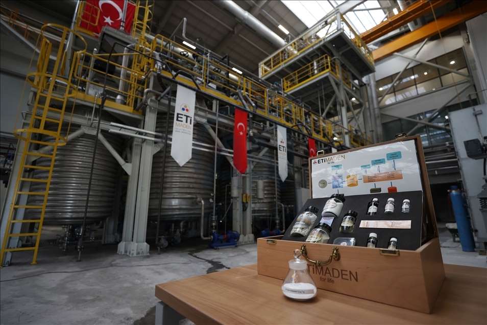Eti Maden, Eskişehir'deki tesisinde 'lityum karbonat' üretimine başladı