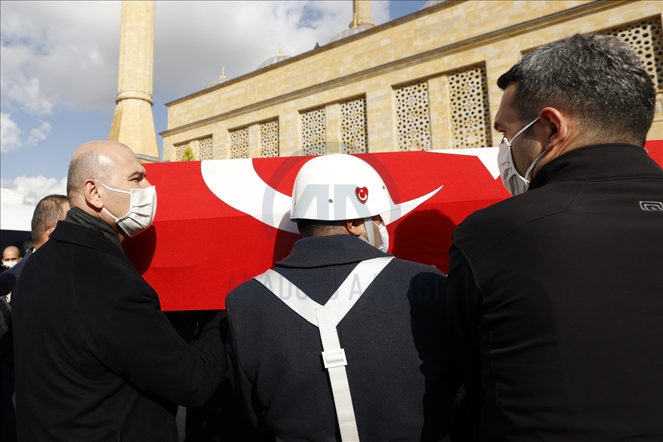 Şehit jandarma yüzbaşı Yasin Kurt, son yolculuğuna uğurlandı