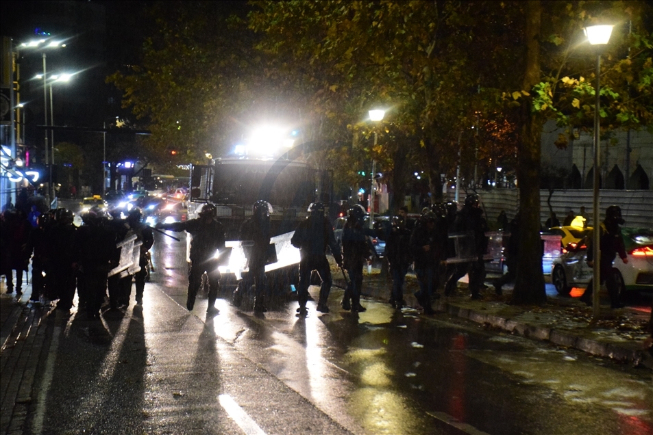 Protests over police shooting of a young man in Albania