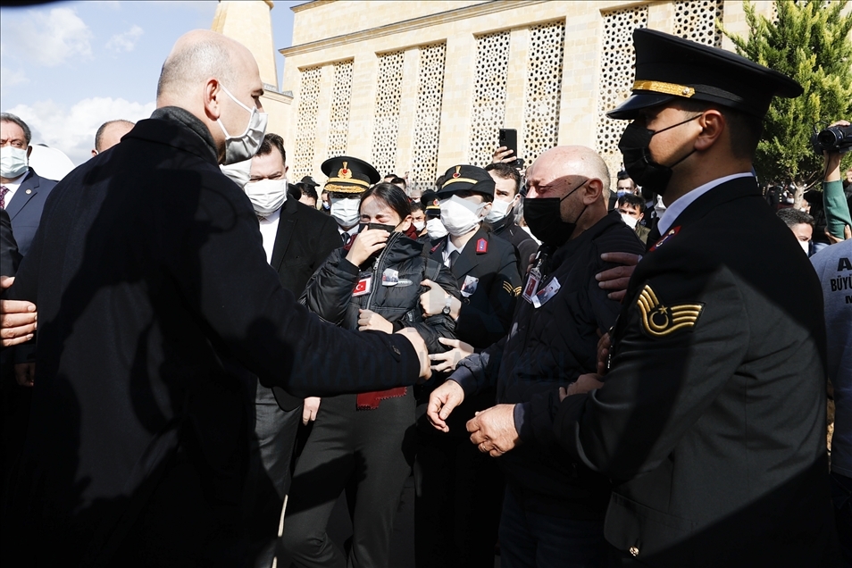 Şehit jandarma yüzbaşı Yasin Kurt, son yolculuğuna uğurlandı