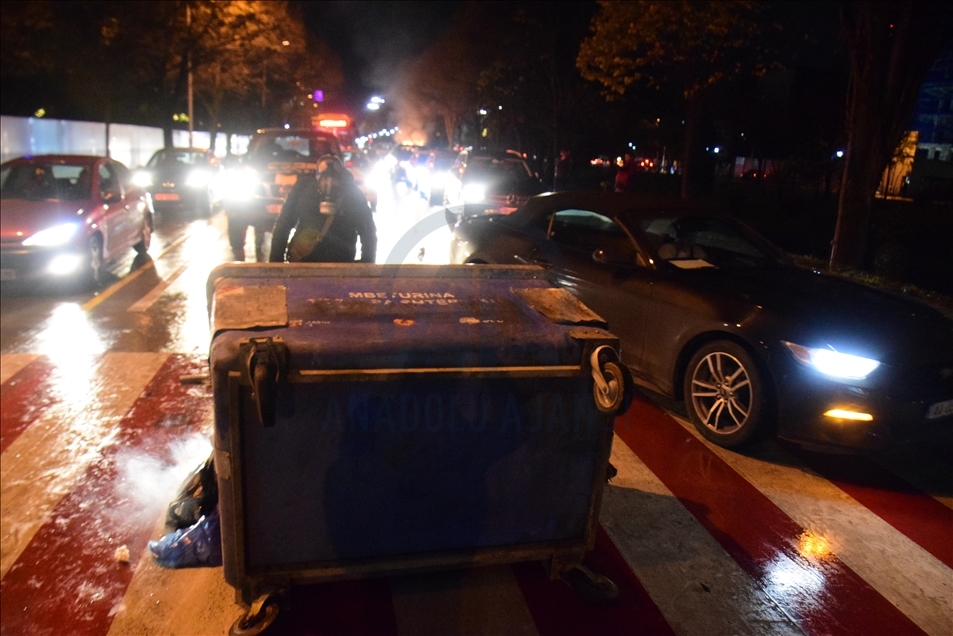 Protests over police shooting of a young man in Albania