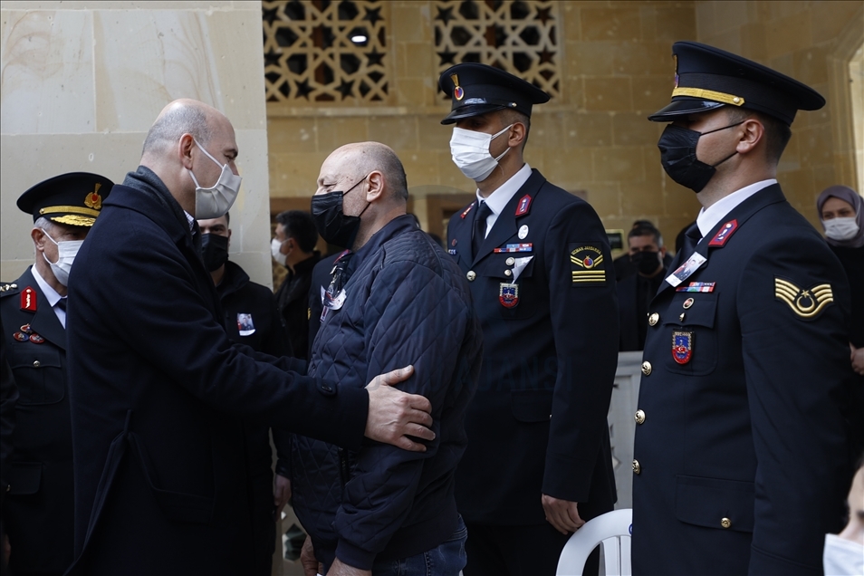 Şehit jandarma yüzbaşı Yasin Kurt, son yolculuğuna uğurlandı