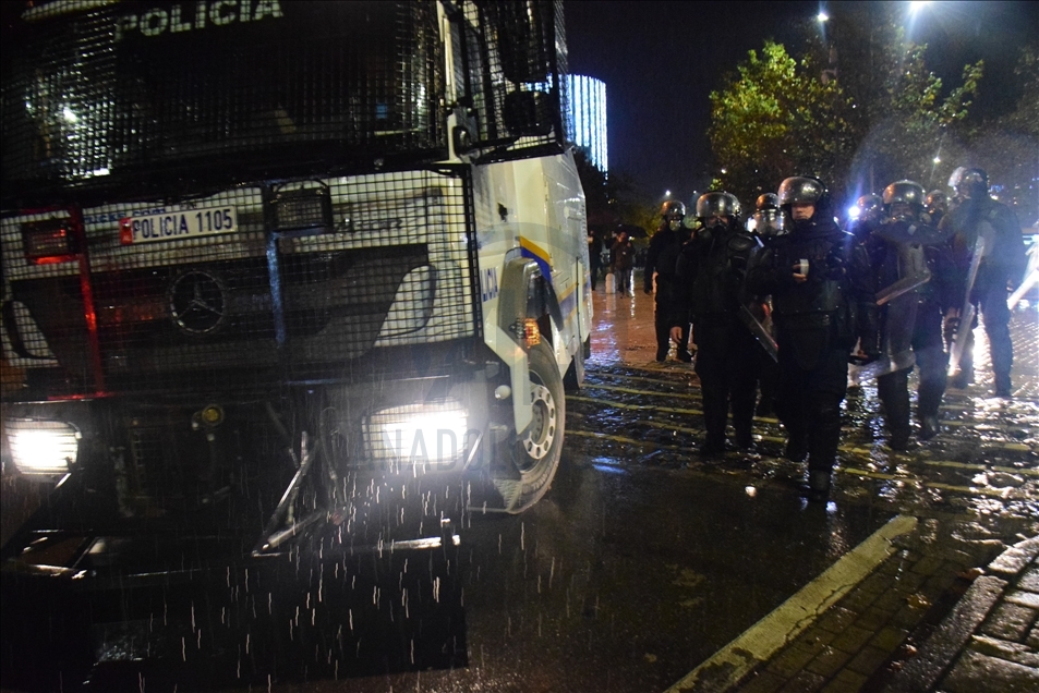 Protests over police shooting of a young man in Albania