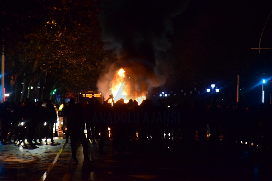 Protests over police shooting of a young man in Albania