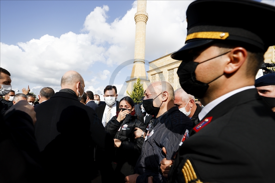 Şehit jandarma yüzbaşı Yasin Kurt, son yolculuğuna uğurlandı
