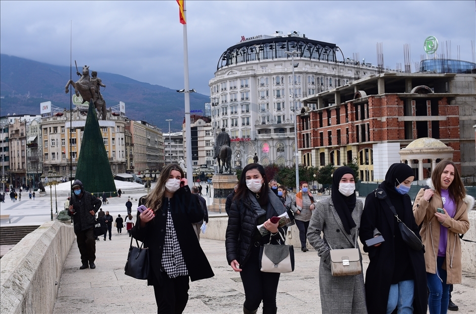 Üsküp'te Kovid-19 gölgesinde günlük yaşam