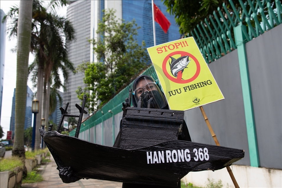 Serikat Buruh Migran Indonesia gelar aksi tolak perbudakan modern di Kedubes China