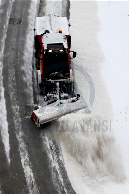 Fuerte nevada en Moscú