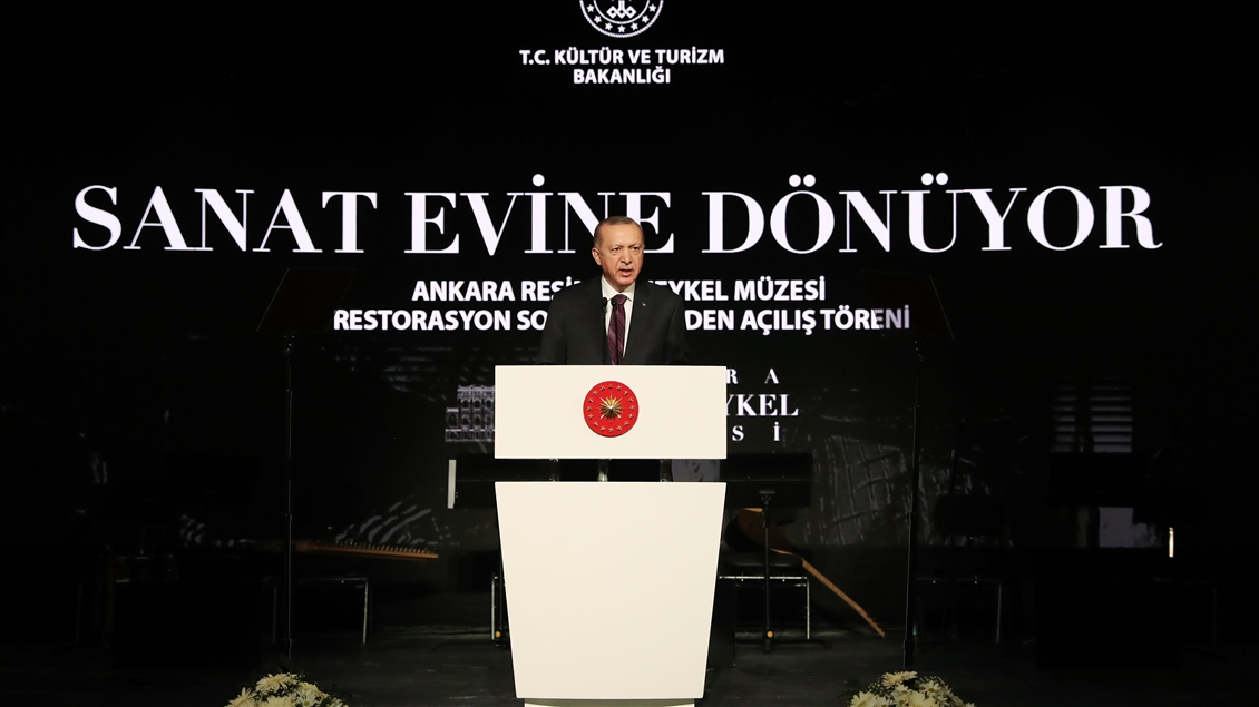 Cumhurbaşkanı Erdoğan, Ankara Devlet Resim ve Heykel Müzesi'nin açılışına katıldı