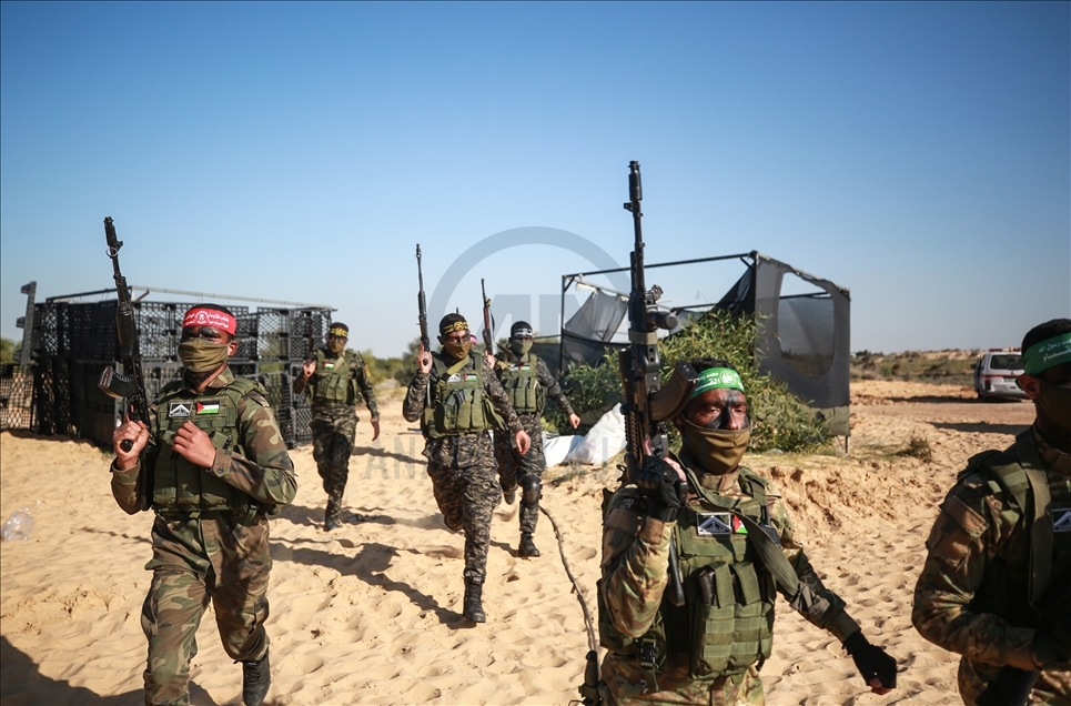 الأجنحة العسكرية بـ"غزة" تنظم مناورة مشتركة