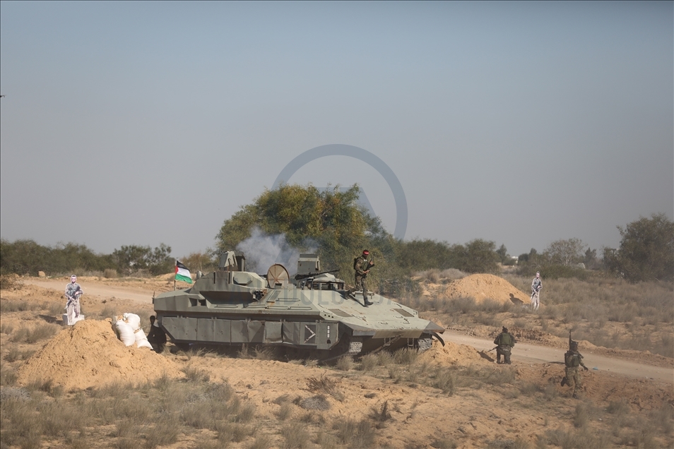 الأجنحة العسكرية بـ"غزة" تنظم مناورة مشتركة