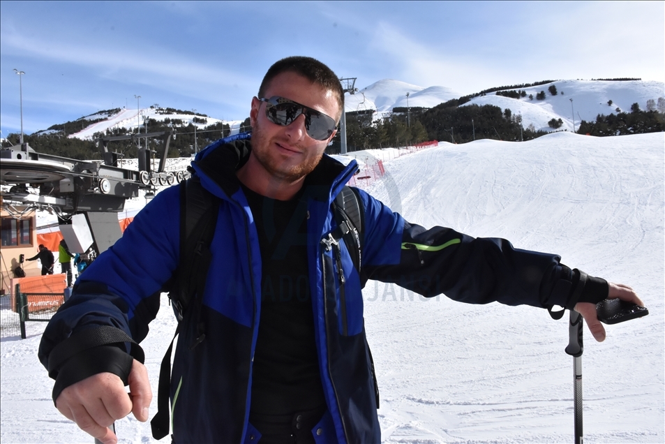 Rus ve Ukraynalı turistler Palandöken'e hayran kaldı