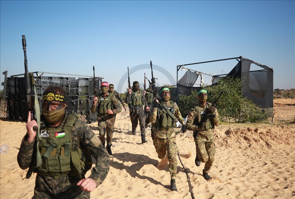 الأجنحة العسكرية بـ"غزة" تنظم مناورة مشتركة