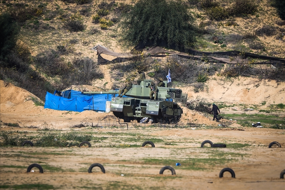 Latihan tempur gabungan di Gaza