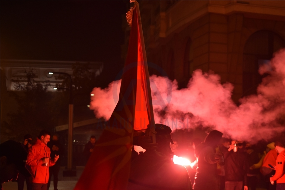 Shkup, festime pas plasimit të ekipit kombëtar të futbollit në EURO 2020