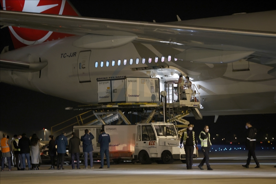 First batch of COVID-19 vaccines arrives in Turkey