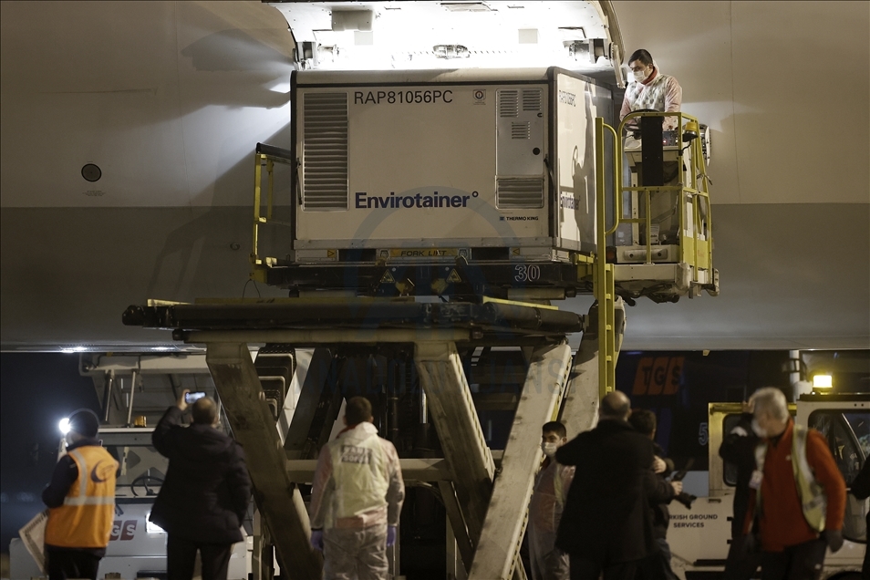 First batch of COVID-19 vaccines arrives in Turkey