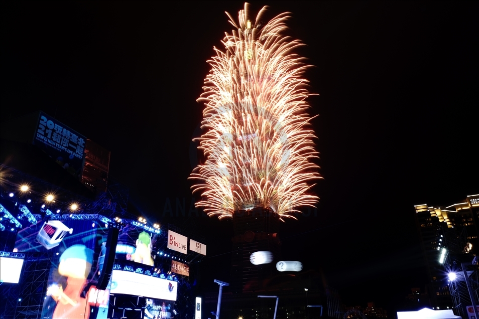 New Year’s Eve Celebration in Taipei, Taiwan