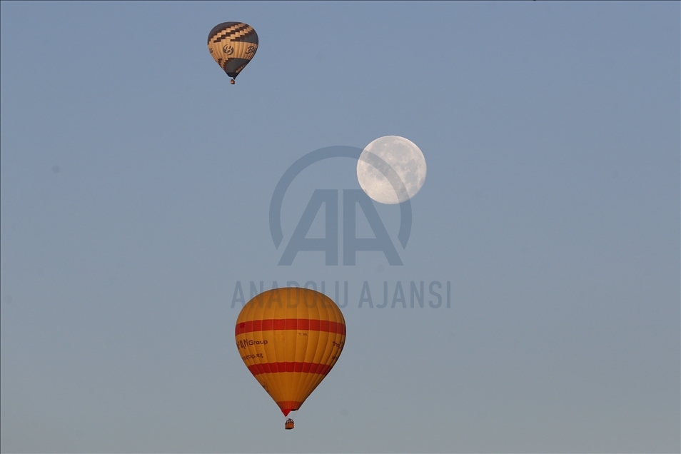 Full moon over Cappadocia