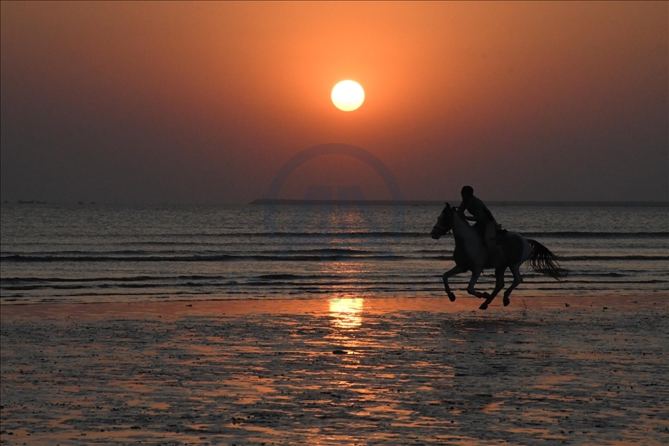 Sunset in Karachi