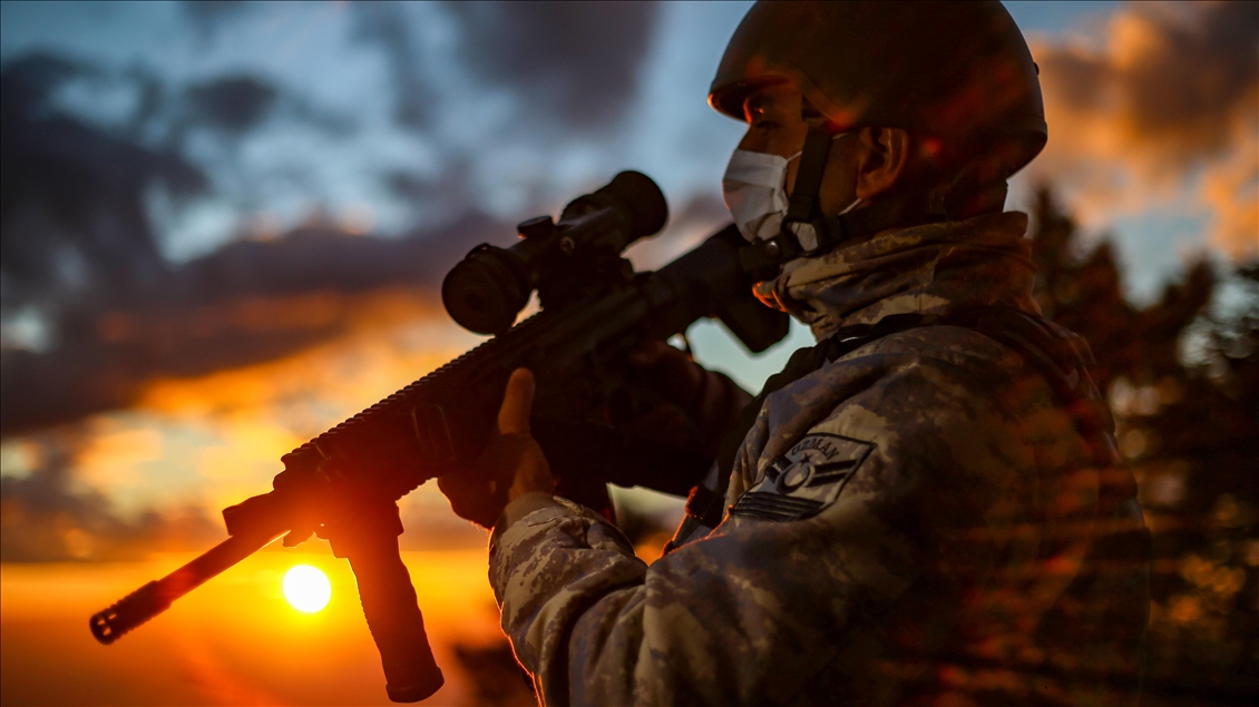 Turkish soldiers continue to do their duty at Diyarbakir's Karacadag hill