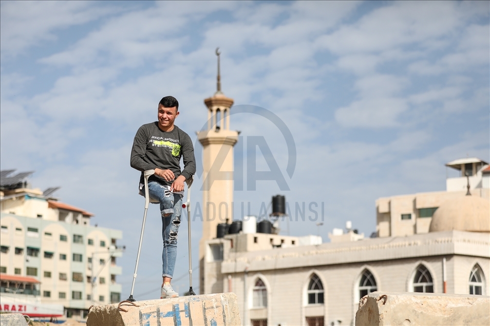 Nakon gubitka noge mladi Palestinac sportom održava želju za životom
