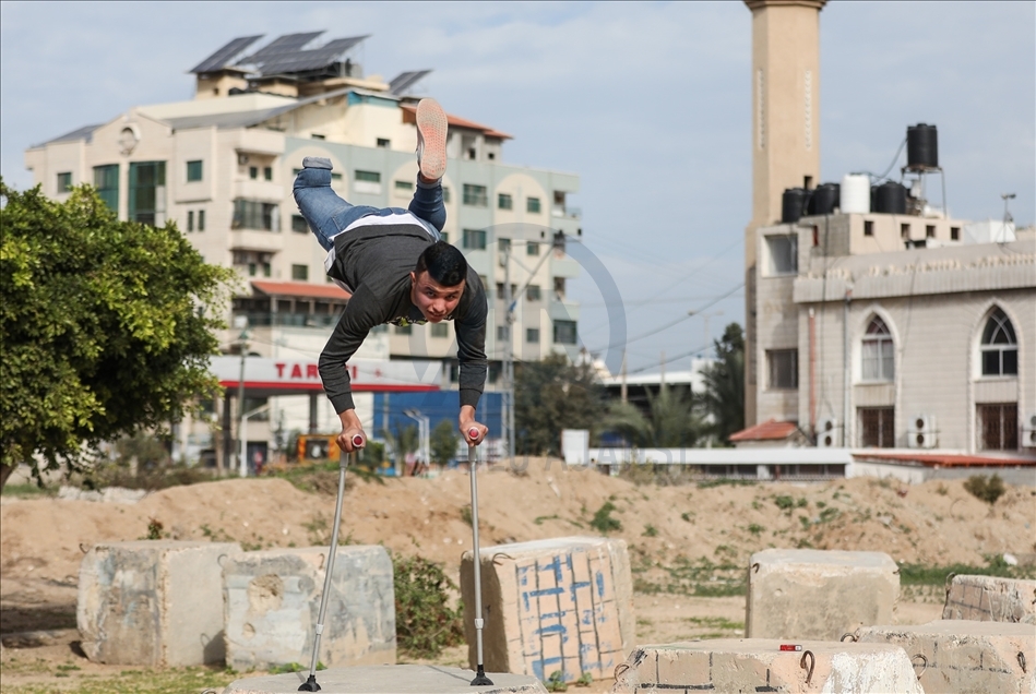 Nakon gubitka noge mladi Palestinac sportom održava želju za životom