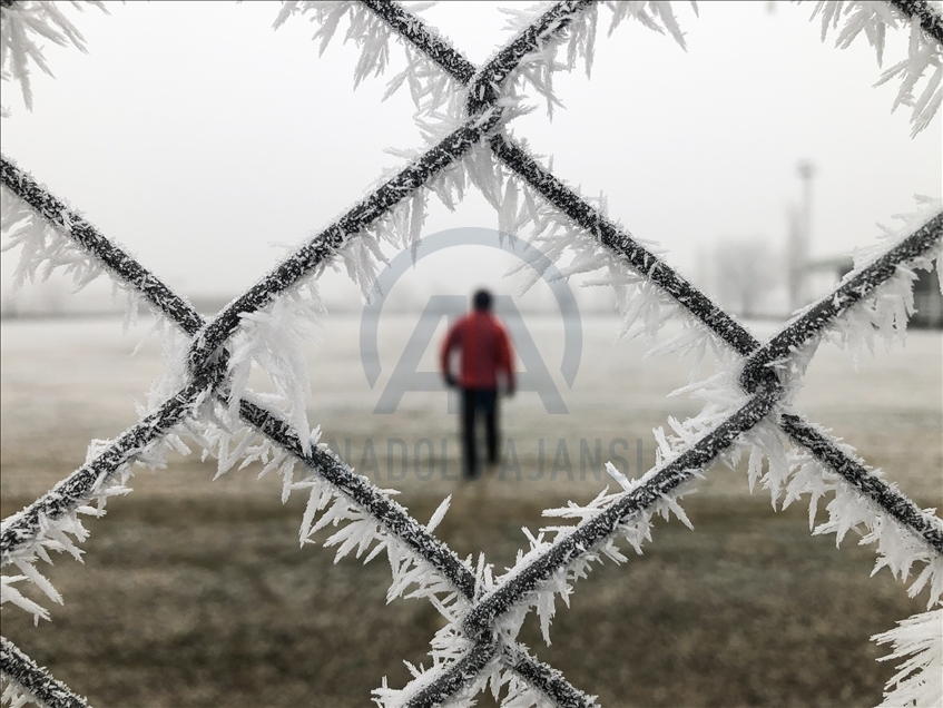Fuerte invierno en Igdir, Turquía