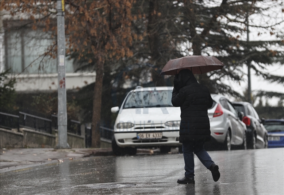Başkentte yağmur
