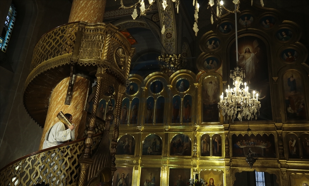 Orthodox Christmas mass in Sarajevo
