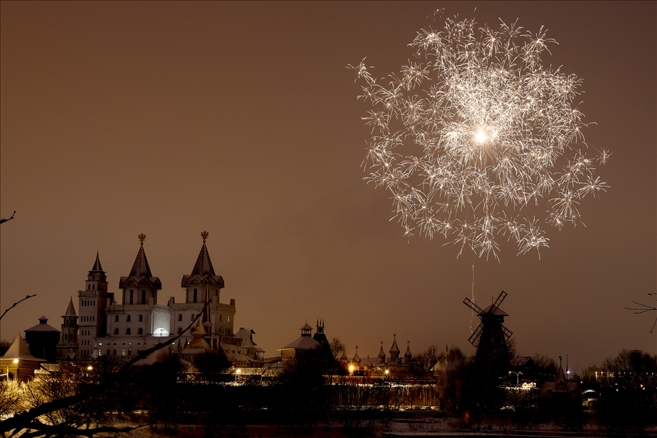 Izmaylovo Kremlin beyaza büründü