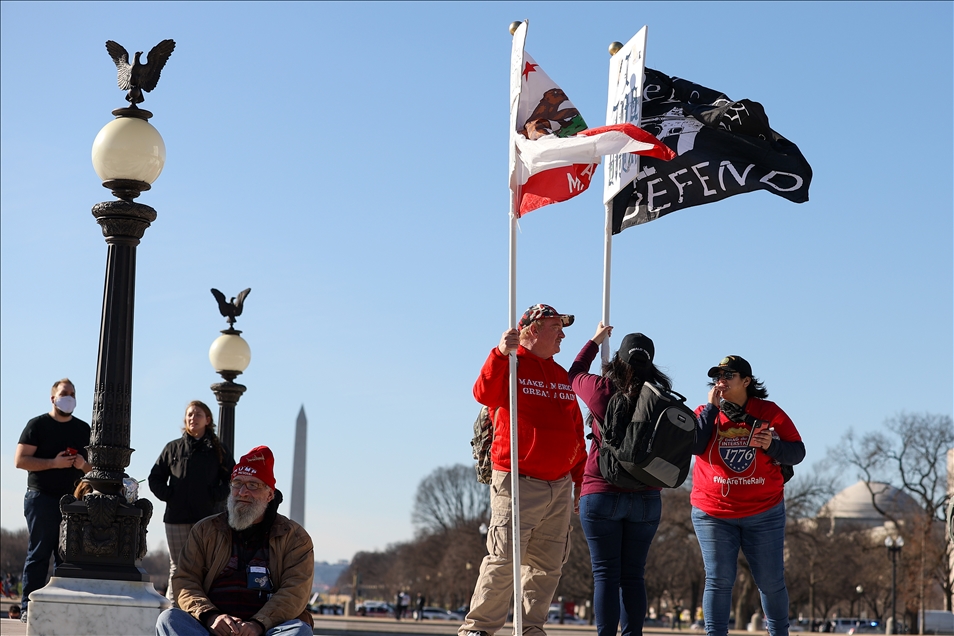The U.S Capitol building is fenced after the massive protest  