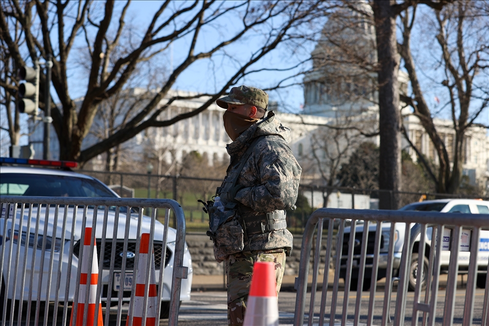 The U.S Capitol building is fenced after the massive protest  