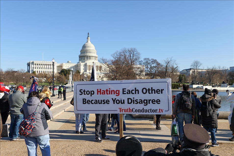 The U.S Capitol building is fenced after the massive protest  