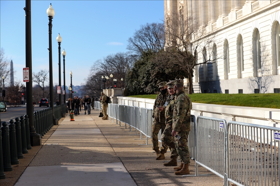 The U.S Capitol building is fenced after the massive protest  