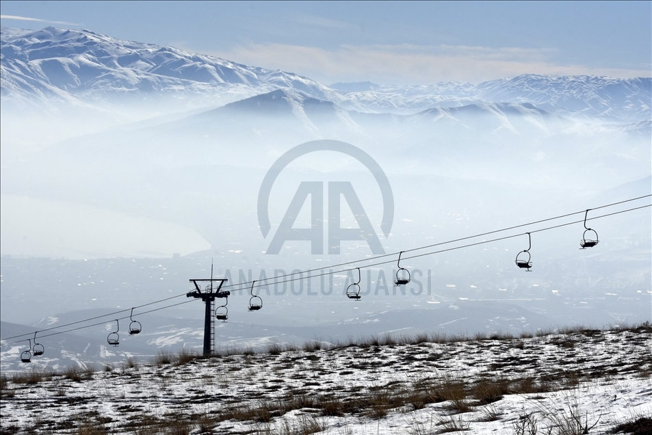 El clima nublado en Bitlis, Turquía