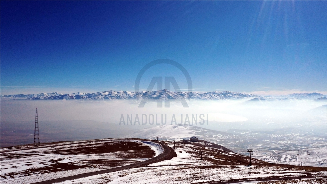El clima nublado en Bitlis, Turquía
