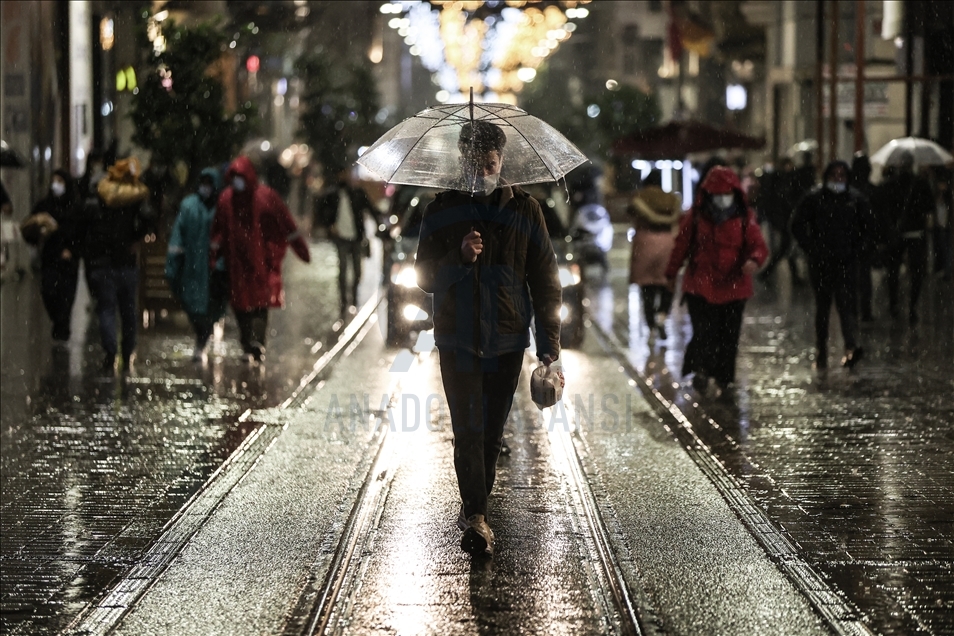 İstanbul'da yağışlı hava